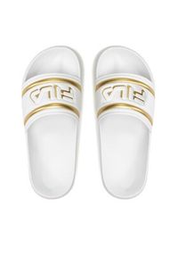 Fila Klapki Morro Bay Logo Slipper Wmn FFW0102.13069 Biały. Kolor: biały. Materiał: skóra #4