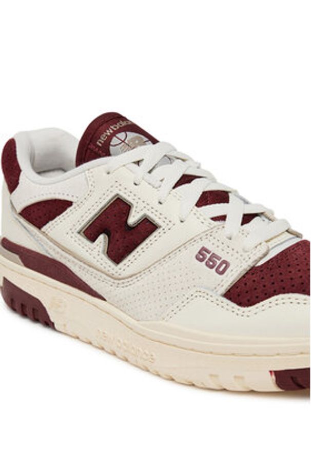 New Balance Sneakersy BB550LEZ Beżowy. Kolor: beżowy. Materiał: zamsz, skóra