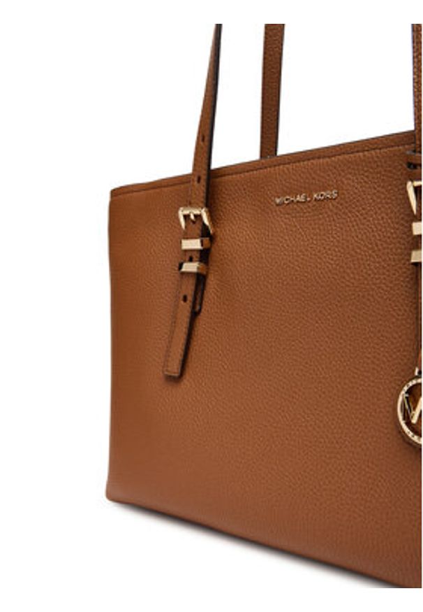 MICHAEL Michael Kors Torebka Quinn 30T5GQNT2L Brązowy. Kolor: brązowy. Materiał: skórzane