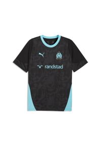 Puma - Męska koszulka treningowa Olympique Marsylia PUMA. Kolor: niebieski, wielokolorowy, czarny. Sport: piłka nożna #1
