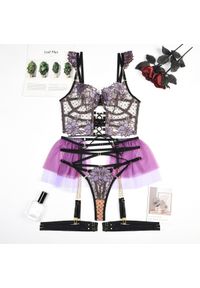 Intica - Komplet bielizny z ozdobnymi detalami na specjalne okazje Tzeni. Kolor: wielokolorowy. Materiał: materiał. Wzór: aplikacja #1