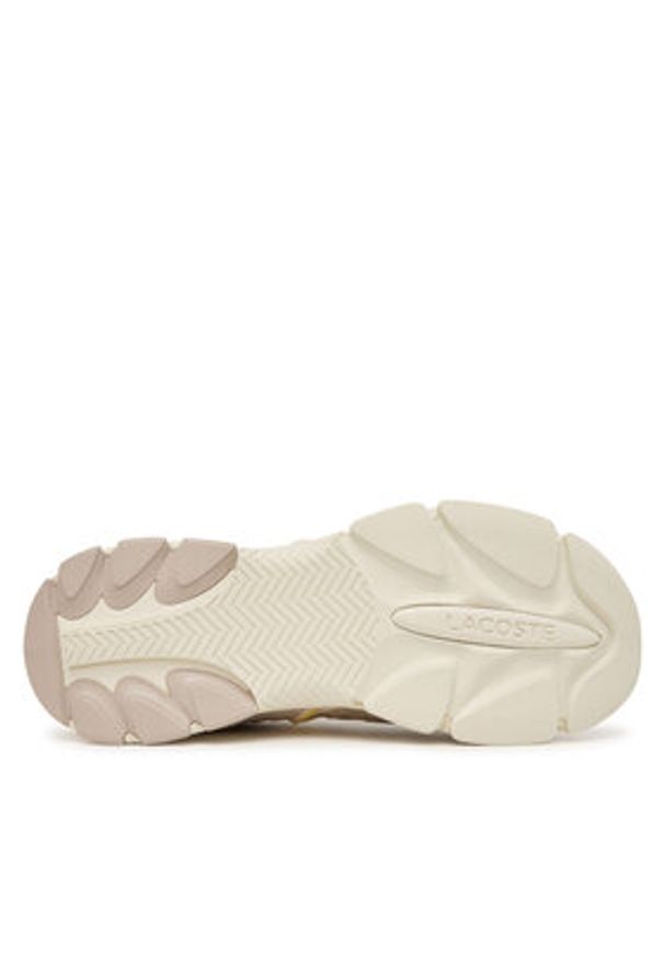 Lacoste Sneakersy L003 Neo 51SMA0044 Écru. Kolor: kremowy. Materiał: zamsz, skóra