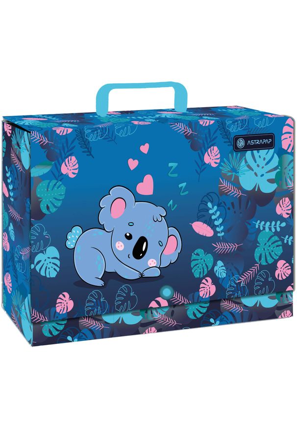 Teczka z rączką XL 9cm twarda na przybory prace rysunki A4 Koala ASTRA