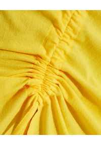 BANANHOT TEL AVIV - Żółta bawełniana spódnica. Kolor: żółty. Materiał: bawełna #5
