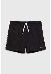 Armani Exchange szorty kąpielowe kolor czarny. Kolor: czarny. Materiał: tkanina #1