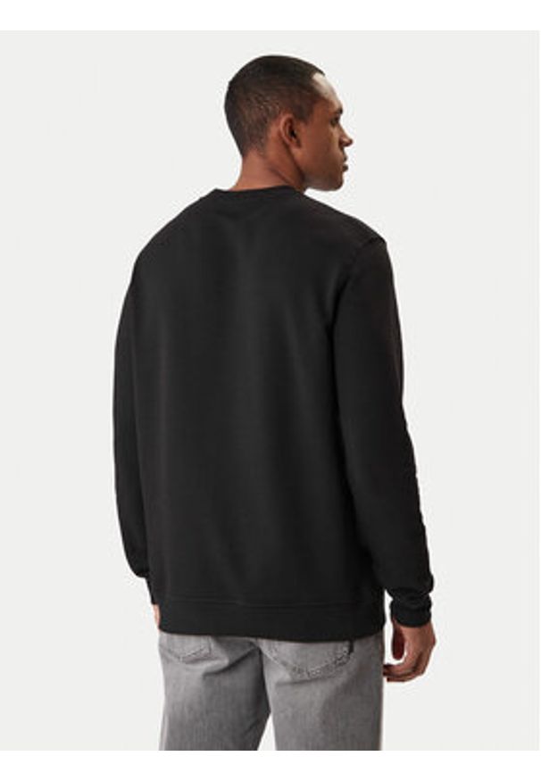 Karl Lagerfeld - KARL LAGERFELD Bluza 705780 561917 Czarny Regular Fit. Typ kołnierza: dekolt w karo. Kolor: czarny. Materiał: bawełna
