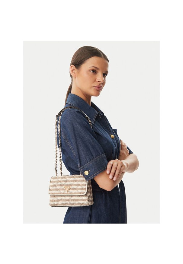 Torebka Guess. Kolor: beżowy