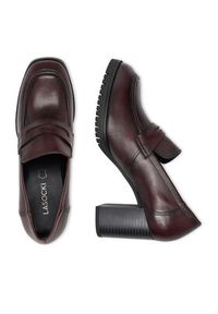 Lasocki Półbuty CEO-WB-GIADA-01C Bordowy. Kolor: czerwony. Materiał: skóra #4
