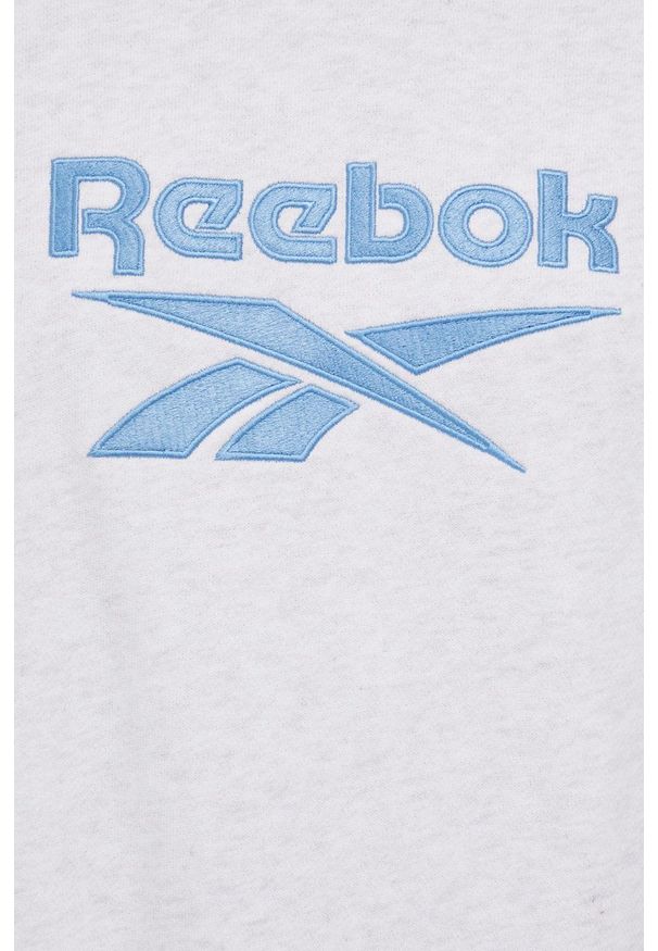 Reebok Classic Bluza bawełniana kolor szary z aplikacją. Kolor: szary. Materiał: bawełna. Wzór: aplikacja