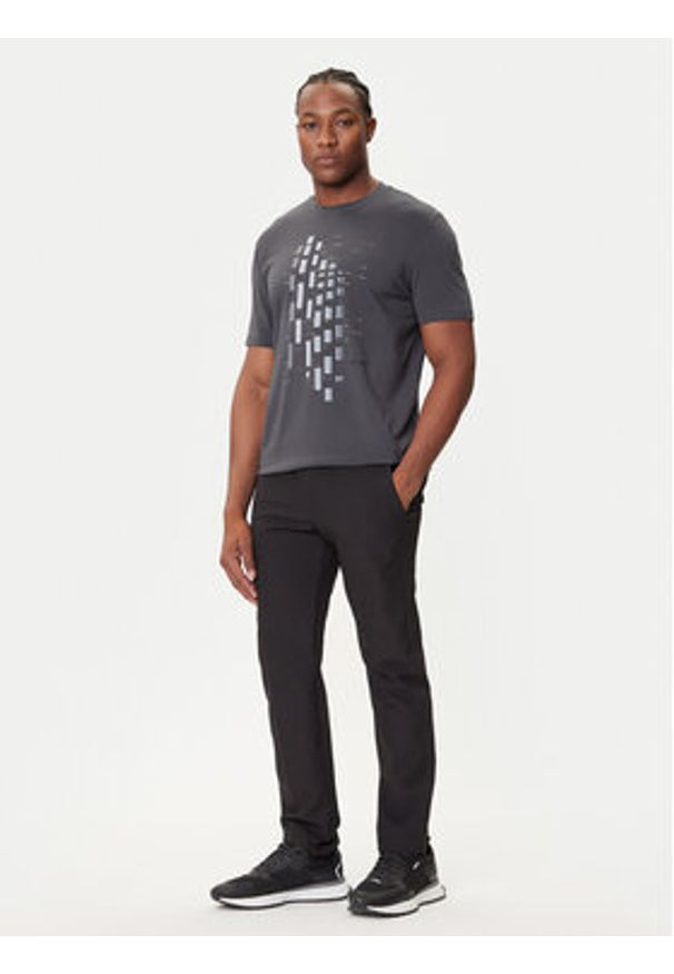 BOSS T-Shirt GRX Zone 50543808 Szary Regular Fit. Kolor: szary. Materiał: bawełna