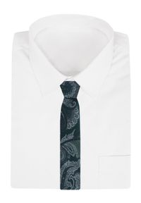 Męski Krawat - Chattier - Odcienie Ciemnej Zieleni, Wzór Orientalny. Kolor: zielony. Materiał: tkanina. Styl: elegancki, klasyczny, wizytowy #4