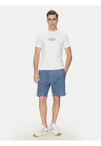 Guess Jeans T-Shirt M5GI23 K8HM0 Biały Slim Fit. Kolor: biały. Materiał: bawełna #5
