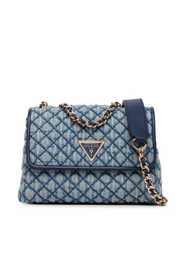 Guess Torebka Giully II Mini HWDD96 73740 Niebieski. Kolor: niebieski