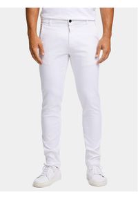 Lindbergh Chinosy 30-005044 Biały Slim Fit. Kolor: biały. Materiał: bawełna #1