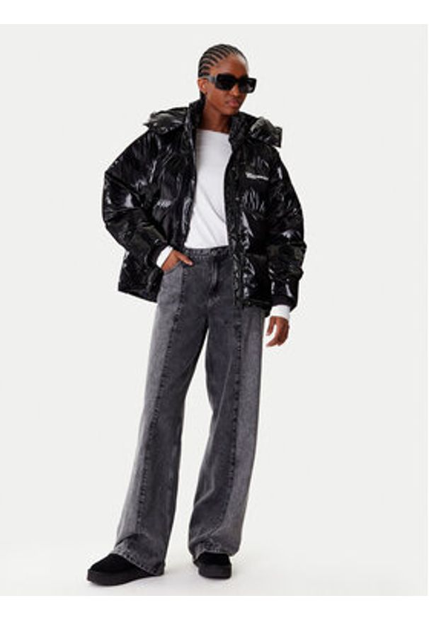Karl Lagerfeld Jeans Kurtka zimowa A4W15020 Czarny Regular Fit. Kolor: czarny. Materiał: syntetyk. Sezon: zima