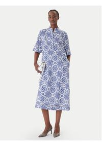 JOOP! Sukienka koszulowa Desa 30101617 Niebieski Regular Fit. Kolor: niebieski. Materiał: bawełna. Typ sukienki: koszulowe #2