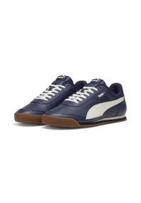 Puma - Sneakersy unisex PUMA Turino II PUMA Navy Alpine Snow Gum Blue White Beige. Kolor: biały, beżowy, niebieski, wielokolorowy. Materiał: guma