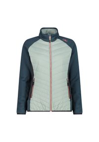 Damska kurtka puchowa CMP. Kolor: zielony. Materiał: puch. Sport: turystyka piesza #1