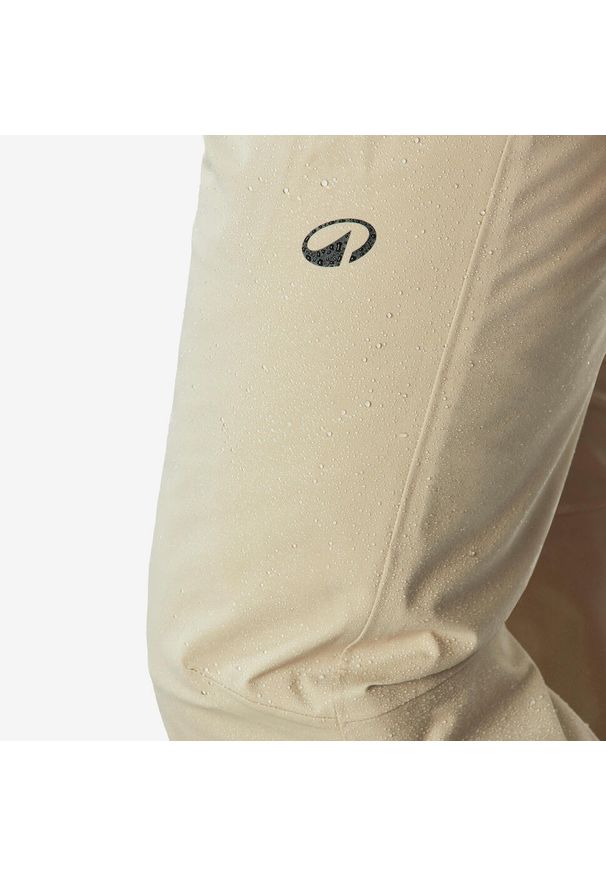 WEDZE - Spodnie narciarskie i snowboardowe męskie Quechua 500. Kolor: beżowy. Materiał: materiał. Długość: długie. Sezon: zima. Sport: snowboard, narciarstwo