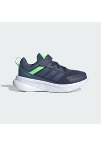 Adidas - Buty dla dzieci Fortarun 4.0. Okazja: na uczelnię. Zapięcie: pasek. Kolor: niebieski. Sport: joga i pilates