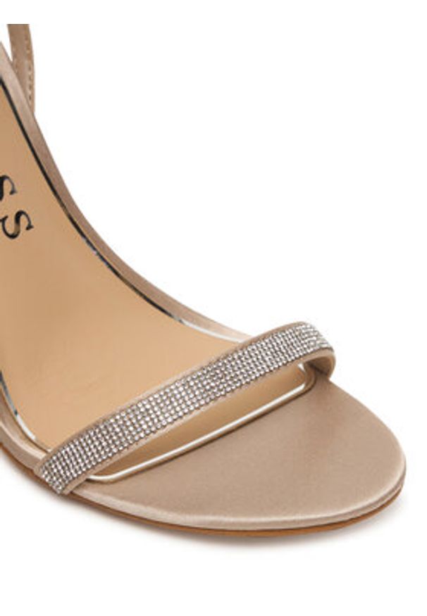 Guess Sandały FLJCHR SAT03 Beżowy. Kolor: beżowy. Materiał: skóra