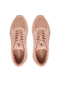 Calvin Klein Sneakersy Hike Runner Mesh Mix Ck YW0YW01994 Pomarańczowy. Kolor: pomarańczowy. Materiał: skóra #4