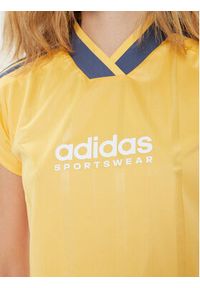 Adidas - adidas T-Shirt Tiro Summer IS0726 Żółty Slim Fit. Kolor: żółty. Materiał: syntetyk