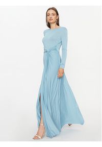 Marella Sukienka wieczorowa Altea 36260228 Niebieski Slim Fit. Kolor: niebieski. Materiał: wiskoza. Styl: wizytowy #4