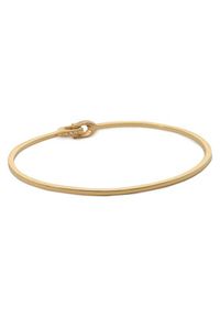 Coach Bransoletka Interlock Pave C Bangle Bracelet 37440615GLD710 Złoty. Materiał: metalowe, złote. Kolor: złoty