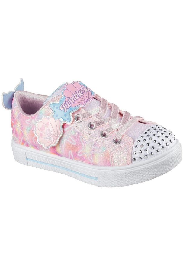 skechers - Buty sportowe dla dzieci Skechers Twinkle Sparks Und. Okazja: na co dzień. Kolor: różowy. Materiał: syntetyk, materiał