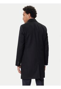 BOSS Płaszcz wełniany Hyde 50549187 Czarny Slim Fit. Kolor: czarny. Materiał: wełna