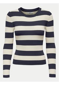 JDY Sweter Plum 15277223 Granatowy Regular Fit. Kolor: niebieski. Materiał: wiskoza #6