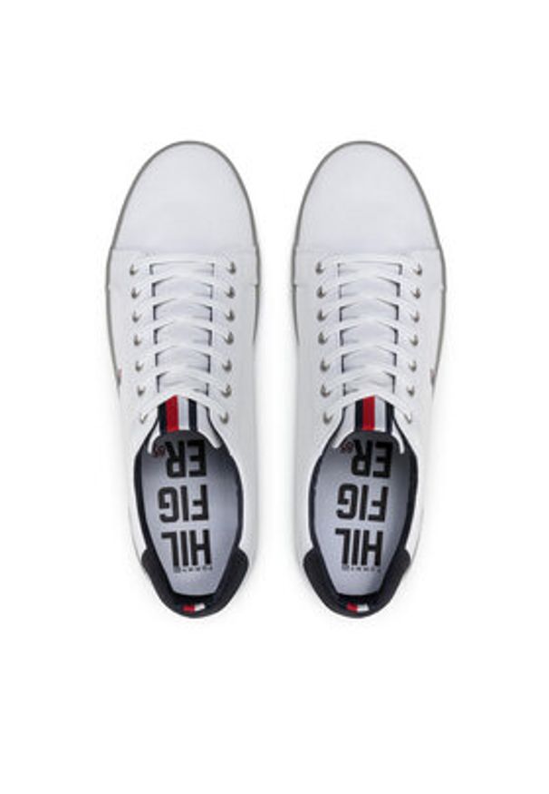 TOMMY HILFIGER - Tommy Hilfiger Tenisówki Harlow 1D FM0FM00596 Biały. Kolor: biały. Materiał: materiał