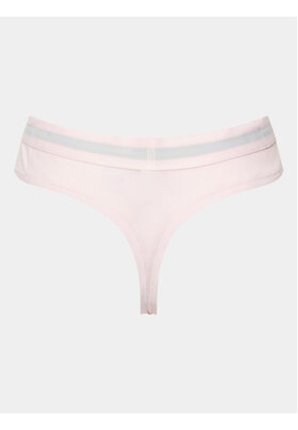 TOMMY HILFIGER - Tommy Hilfiger Stringi UW0UW04146 Różowy. Kolor: różowy. Materiał: bawełna