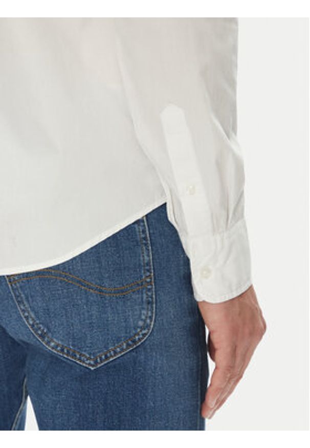 Mustang Koszula Canton 1016238 Biały Slim Fit. Kolor: biały. Materiał: bawełna