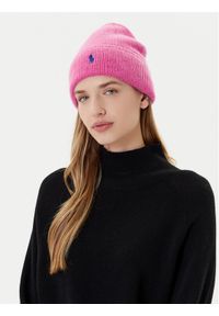 Polo Ralph Lauren Czapka 455954355011 Różowy. Kolor: różowy. Materiał: wełna, materiał