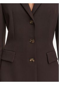 Marella Marynarka Amico1 2625046251 Brązowy ciemny Slim Fit. Kolor: brązowy. Materiał: syntetyk #2