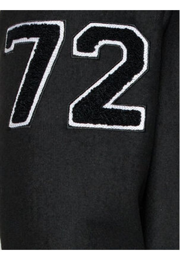 Brave Soul Kurtka bomber MJK-DURDEN Czarny Regular Fit. Kolor: czarny. Materiał: syntetyk