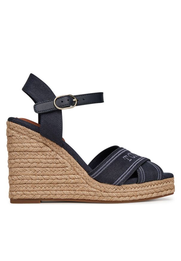 TOMMY HILFIGER - Espadryle Tommy Hilfiger. Kolor: niebieski