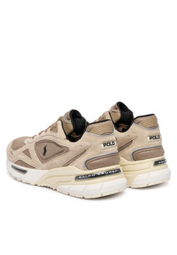Polo Ralph Lauren Sneakersy Trackster 275 809974012002 Beżowy. Kolor: beżowy. Materiał: zamsz, skóra