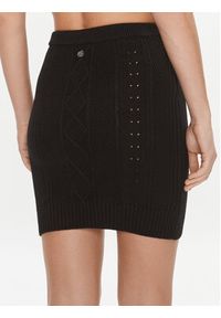 Guess Spódnica mini W4RD58 Z37L1 Czarny Slim Fit. Kolor: czarny. Materiał: bawełna, syntetyk