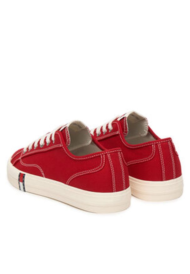 Tommy Jeans Tenisówki Archive Y2K EN0EN02956 Czerwony. Kolor: czerwony. Materiał: materiał