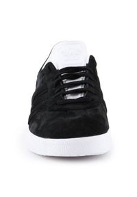 Adidas - Buty adidas Gazelle Stitch M CQ2358 czarne. Kolor: czarny. Materiał: skóra, zamsz