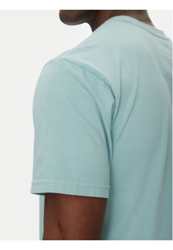 Quiksilver T-Shirt EQYZT08062 Błękitny Regular Fit. Kolor: niebieski. Materiał: bawełna