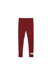 Puma - Damskie legginsy z logo Essentials PUMA Intense Red. Kolor: czerwony