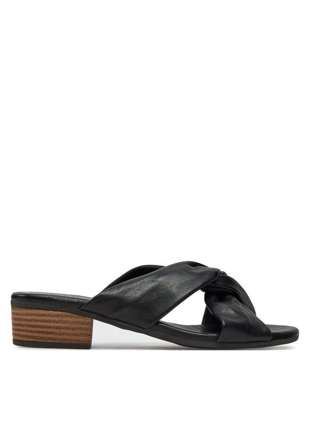 Klapki Piazza. Kolor: czarny