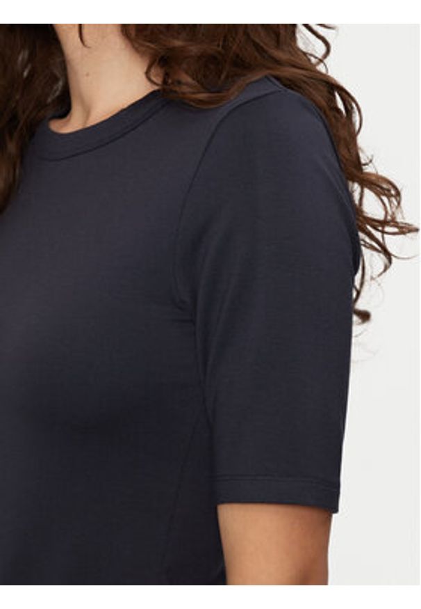 BOSS - Boss Bluzka Efita 50461122 Granatowy Slim Fit. Kolor: niebieski