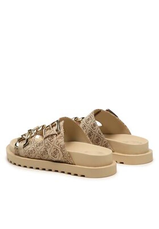 Guess Klapki Fatema2 FL6FT2 FAL03 Brązowy. Kolor: brązowy. Materiał: materiał