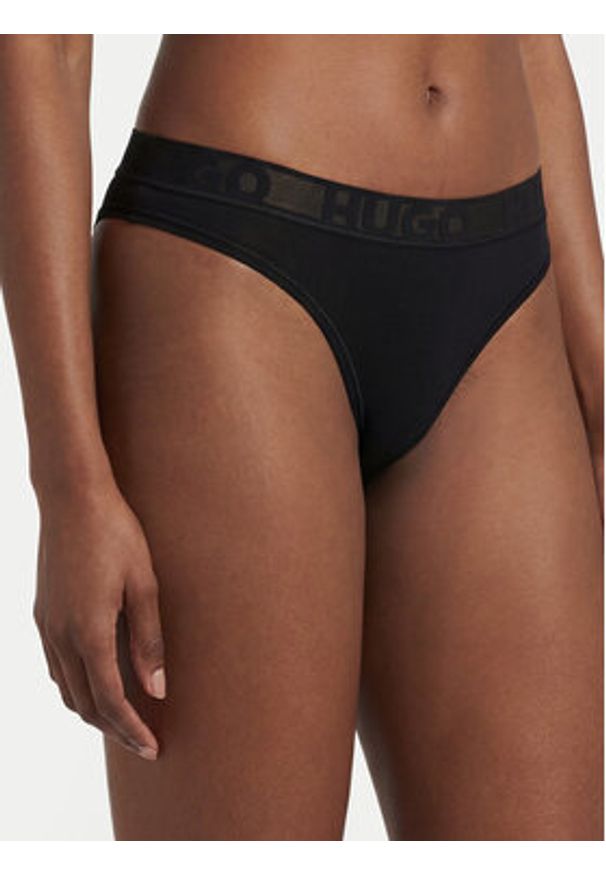 Hugo - HUGO Stringi 50557141 Czarny. Kolor: czarny. Materiał: bawełna