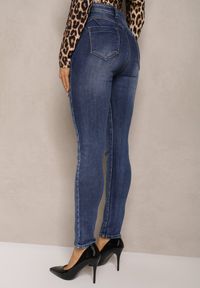 Renee - Niebieskie Jeansy Skinny z Bawełną Mialuna. Kolor: niebieski. Styl: elegancki